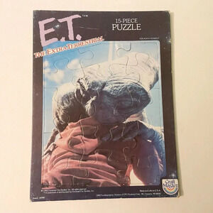 Vintage 1982 ET The Extra Terrestrial 15 Piece Tray Puzzle  Craft Master